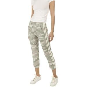 MOTHER The Shaker Chop Crop Fray Desert Print Pants Size 30